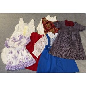 Vintage SEARS Honey Suckle Child Clothing Lot Sunday Dresses Shirt 1960s-1970s